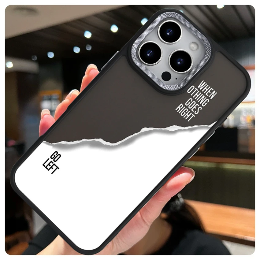 아이폰 16 15 14 13 Pro 12 11 Max Plus 16Pro용 페인티드 스노우 마운틴 전기 도금 폰 케이스 16e 개인 맞춤 커버