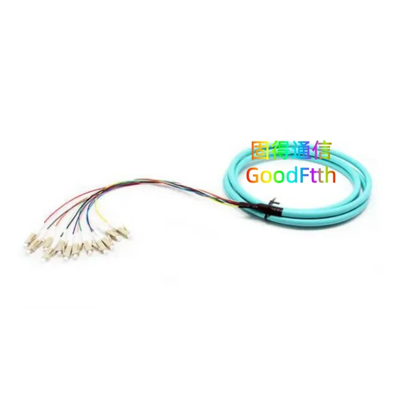 Fiber Pigtail LC OM3  12 Core Distribution Bundle Cable GoodFtth