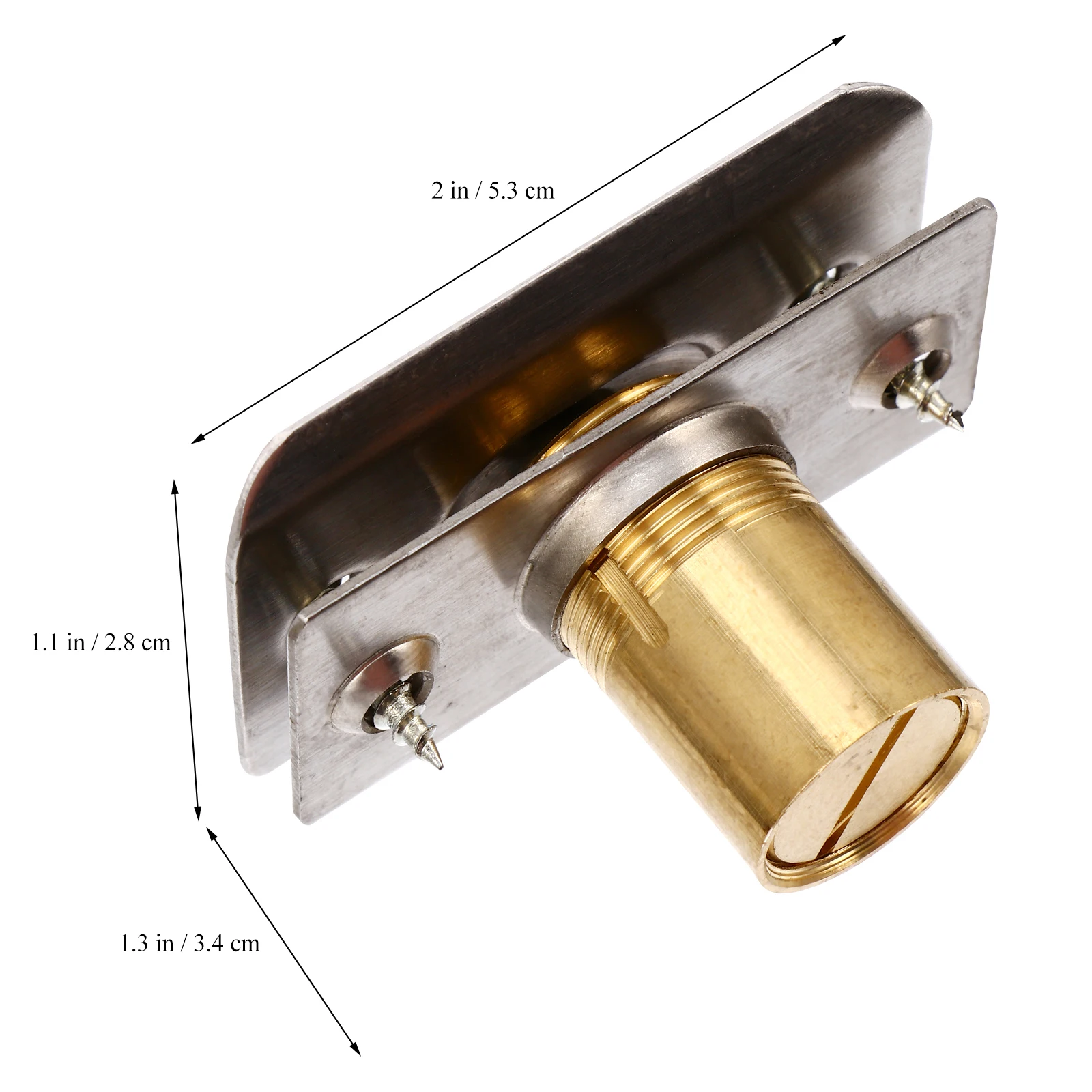 

2Pcs Stainless Steel Invisible Ball Latch Spring Catch Door Furniture Bead Lock Durable Closet Cabinet Wardrobe Hardware
