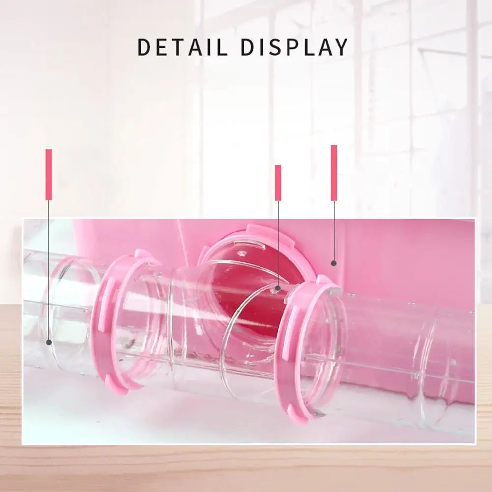 หนูแฮมสเตอร์ท่อเชื่อมต่ออุปกรณ์เสริมภายนอกกรงอุปกรณ์สำหรับการฝึกอบรมเล่นอุโมงค์หลอดของเล่น