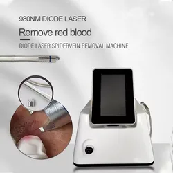 Non-Invasive 980nm Diode Laser Red Blood Vessels Spider Vein Removal Vascular Therapy Machine
