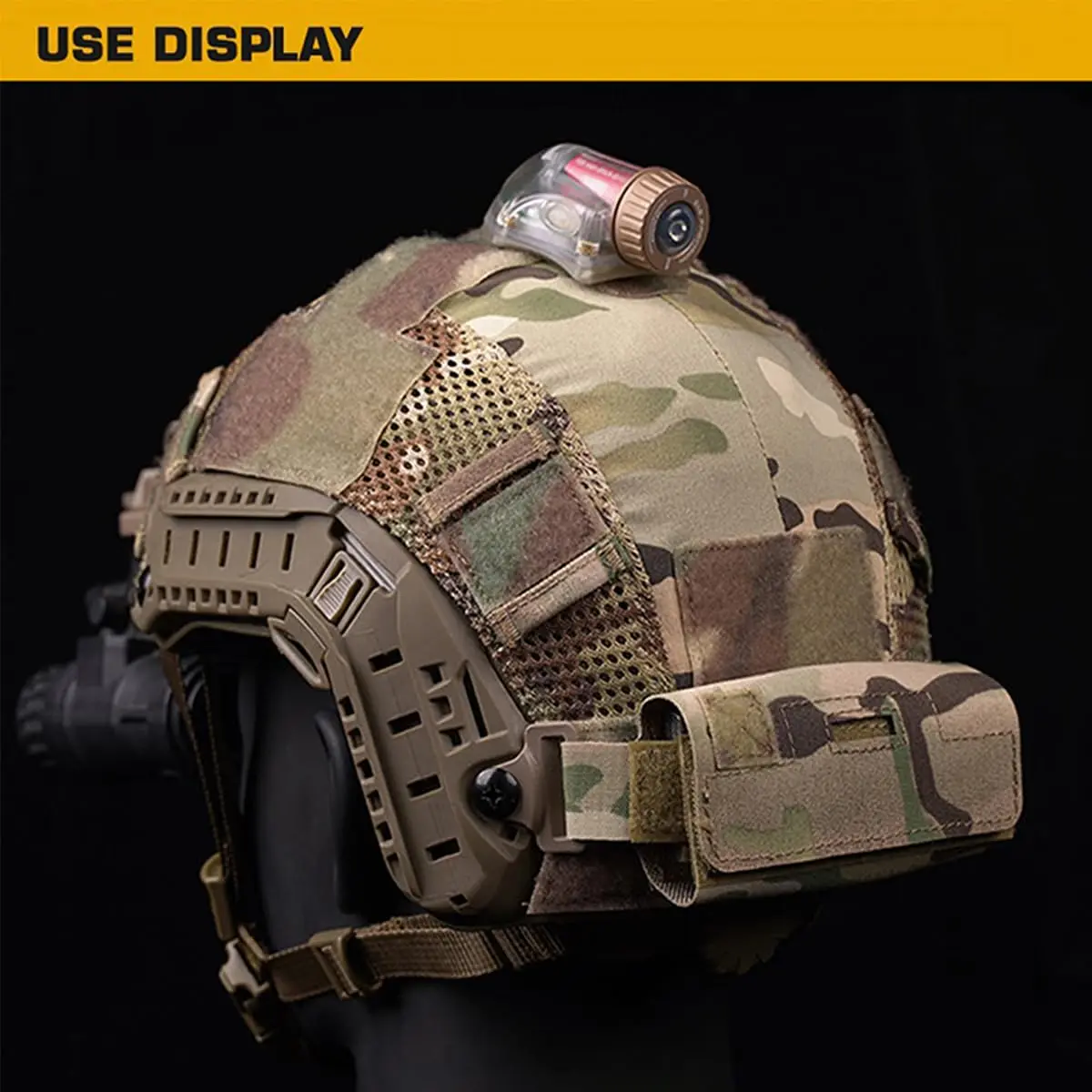 Tactical Helmet Counterbalance Weight Bag NVG Counterweight Pouch with Five Counter Blocks for OPS Fast Airsoft Paintball Helmet