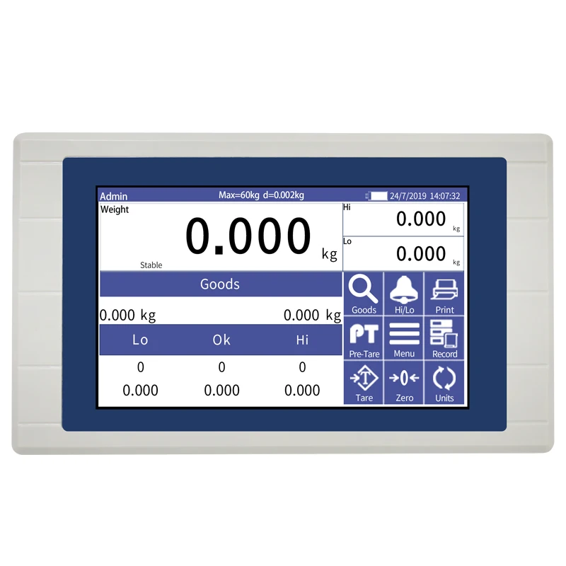 

Touch Screen Smart Digital Weighing Indicator For Bench Scale and Floor Scale