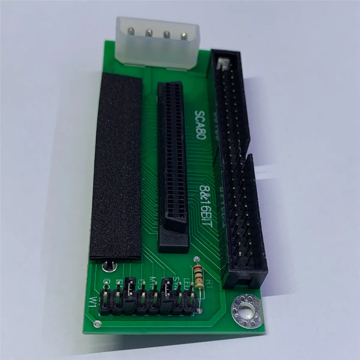 Scsi Sca 80Pin to 68Pin to 50Pin Ide Hard Disk Adapter Converter Card Board