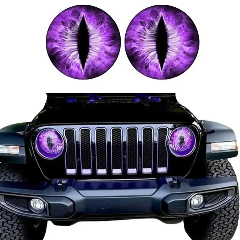 Beast Eyes Headlight Decals Animal Eye Car Headlight Sticker 3d Stereo Eyes Headlight Decal Eye Decals For Jeep Headlights