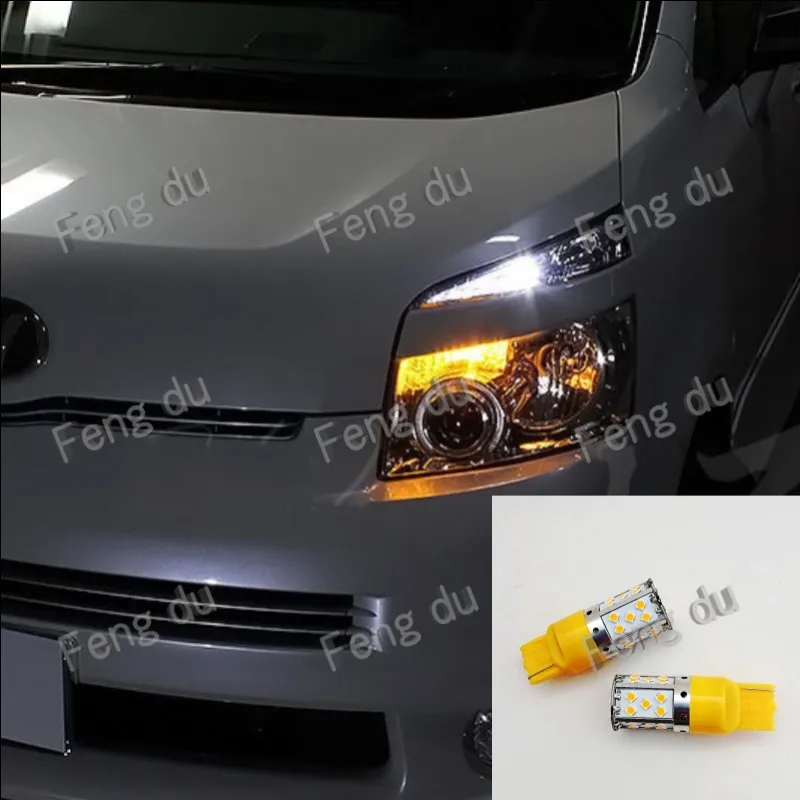 2pcs For Toyota NOAH VOXY 60 70 80 Series ZRR ZWR LED Indicator Car Turn Signal Before and after Signal Light  Amber Yellow Bulb