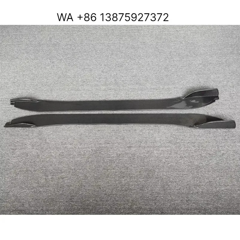 Wmwmnu for 2014-2018 F-TYPE Body Kit Genuine Carbon Fiber B-style Side Skirt