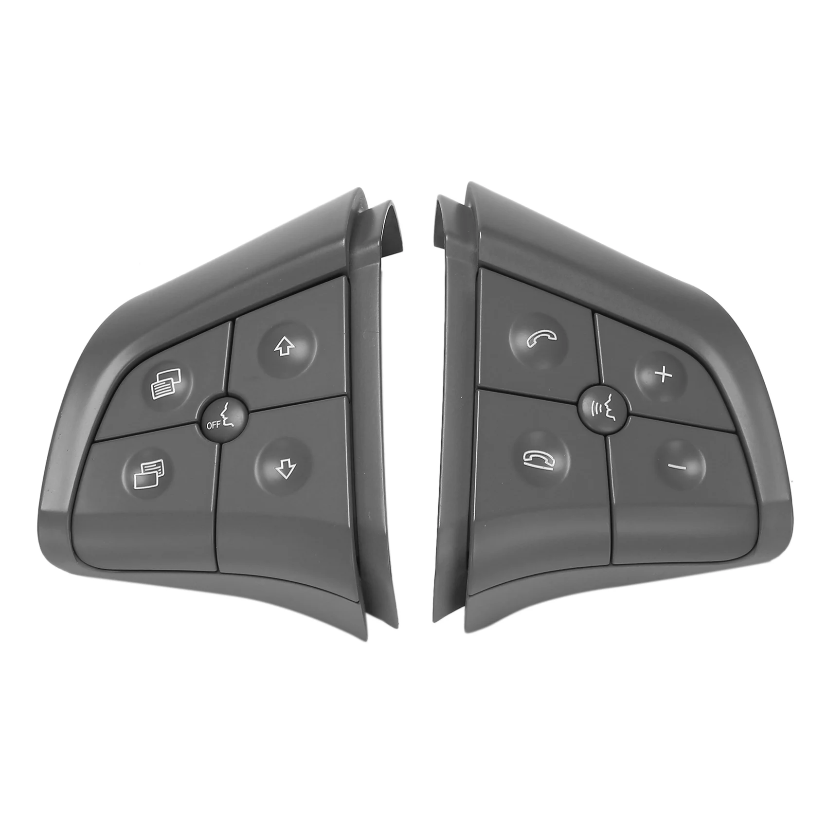 Car Steering Wheel Switch Control Buttons for Mercedes-Benz W164 W245 W251 GL350 ML350 R280 B180 B200 B300 Gray 5 keys