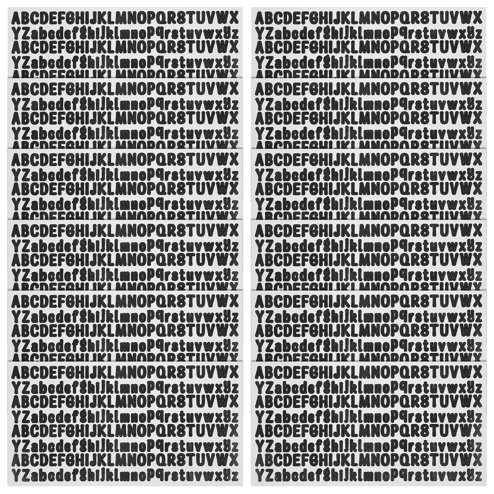 10Sheets Letter Stickers Multi-Purpose Removable Adhesive Decals for Bulletin Boards Mailbox Doors Laptop Car Outdoor Indoor