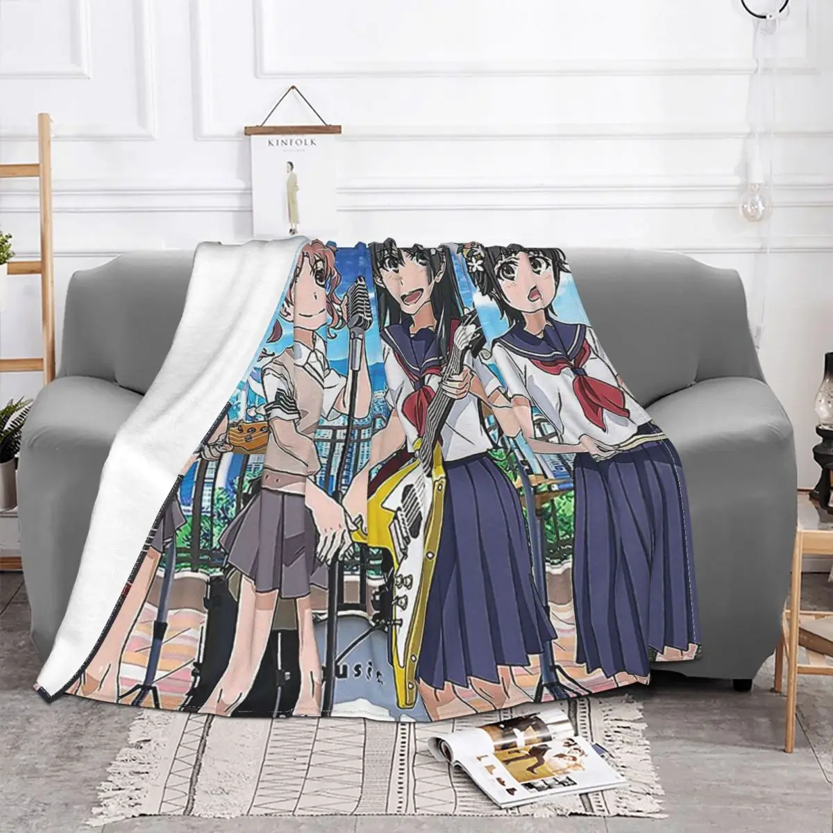 A Certain Scientific Railgun Anime Series Blanket Flannel All Season Railgun Throw Blankets For Bedding Travel Plush Thin Quilt