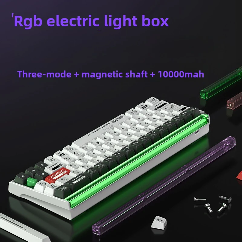 LANGTU BOOM68 Magnetic Switch Keyboard 8k Low Latency with Multifunctional Knobs Customized Gaming Keyboard Laptop Accessories