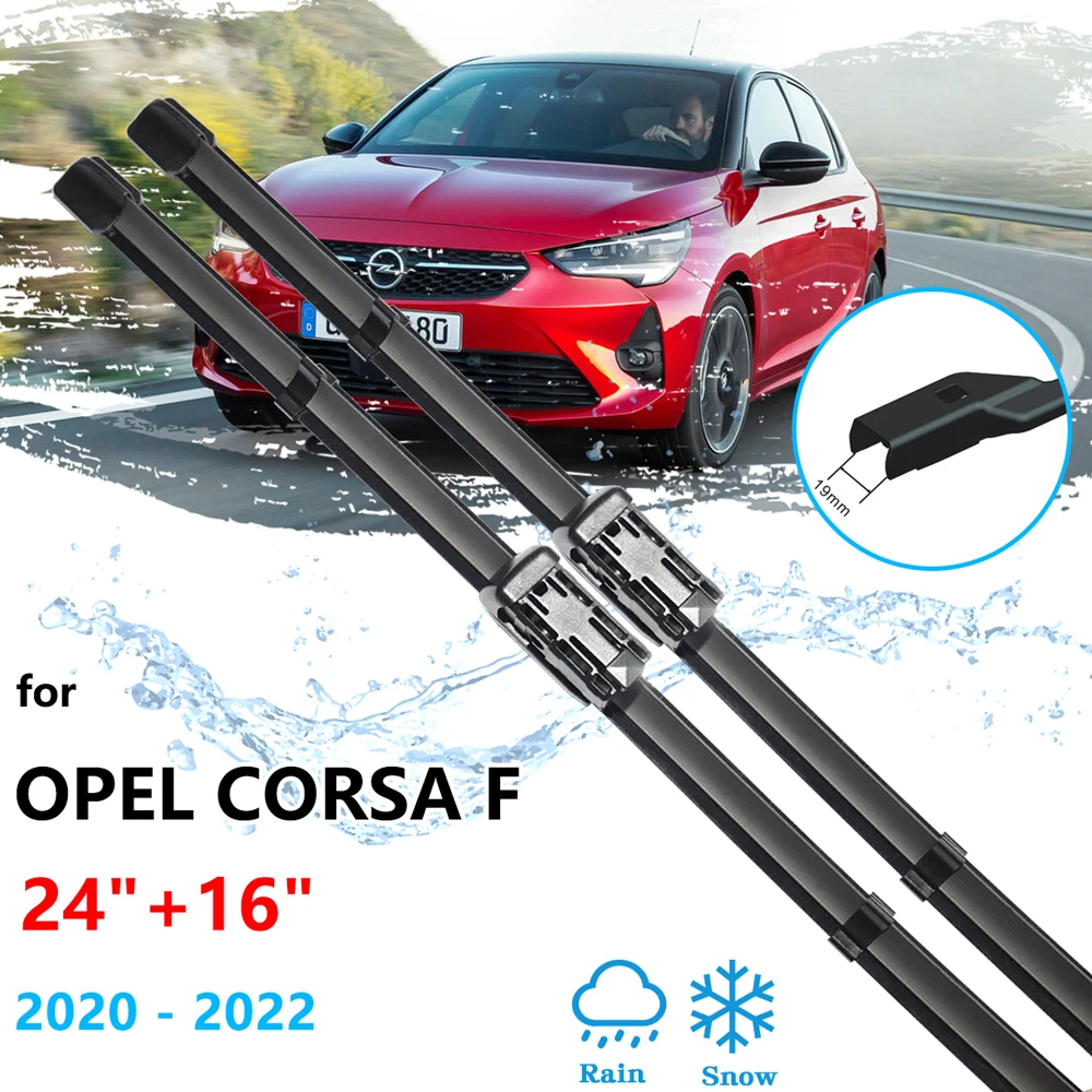 

For Opel Vauxhall Corsa F 2020 2021 2022 2022 Accessories Front Rear Set Wiper Blades Brushes Windshield Windscreen Replacement