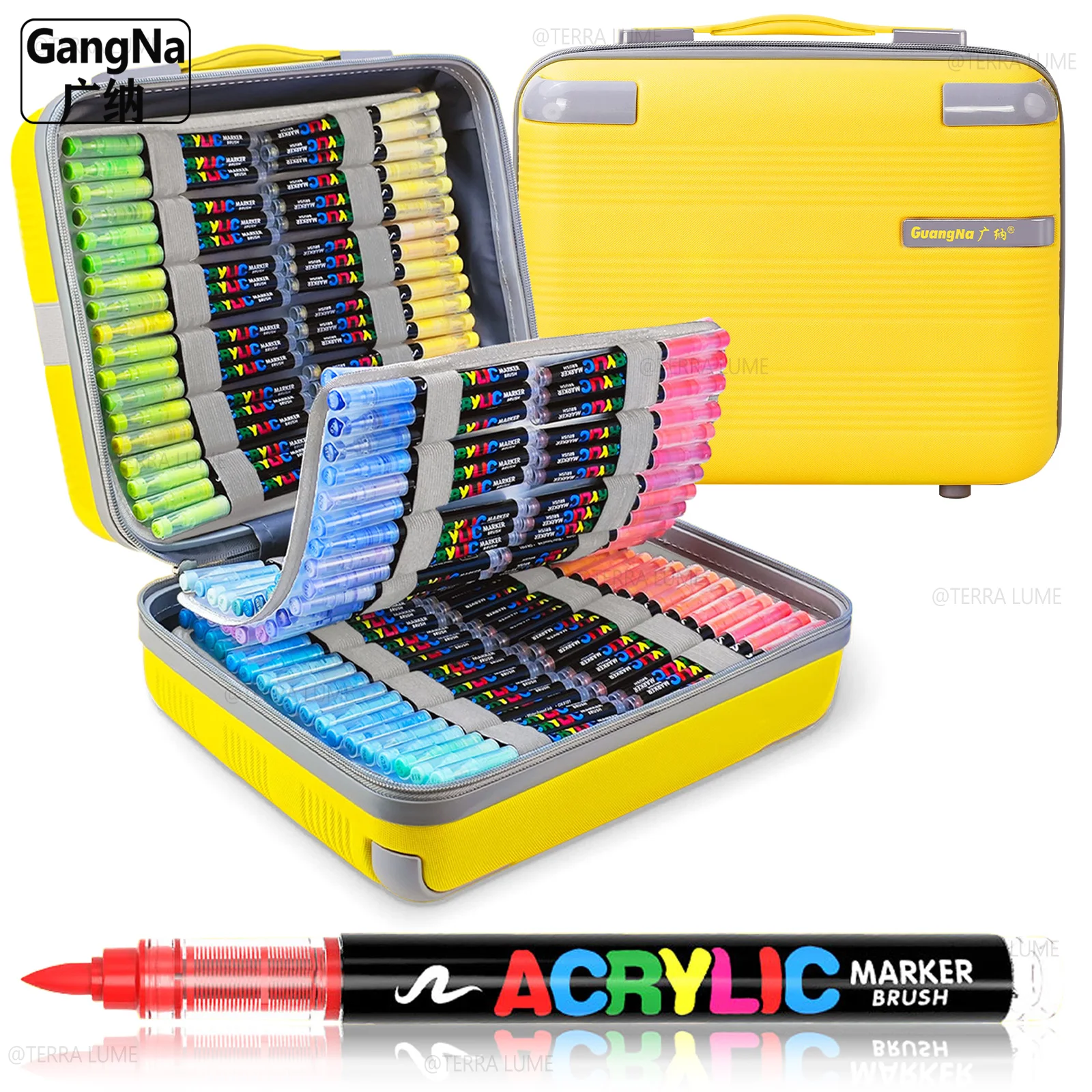 360 Couleurs Nouveaux Marqueurs de Peinture Acrylique 2026 à Pointe Pinceau Souple et Stylos de Peinture Acrylique pour Bricolage et Artisanat Professionnel