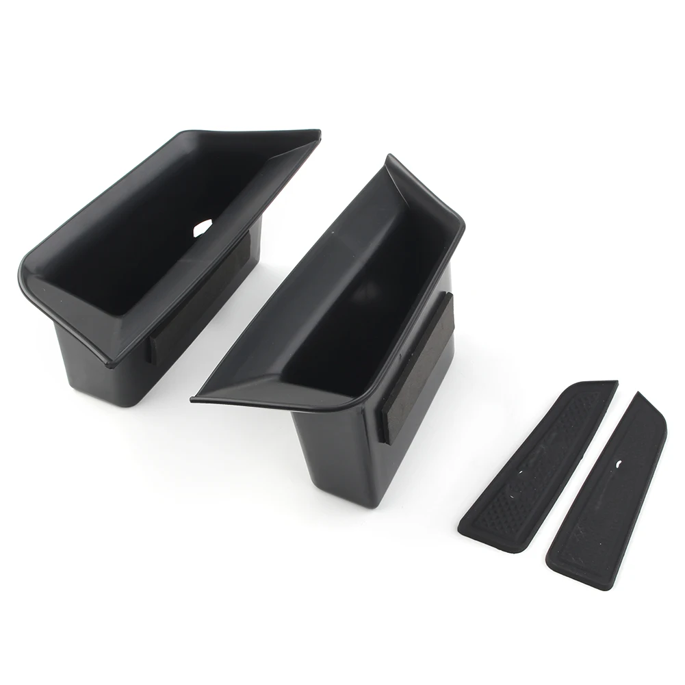 Left Driver Car Front Door Storage Box Organizer Container Holder 2Pcs For Cadillac XT5 2017 2018 2019 ABS Plastic