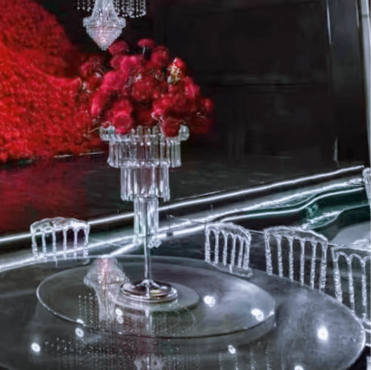5pcs/10pcs)H100cm)Acrylic Wedding Centerpiece Flower Stand Wedding Pillar Wedding Decorations Party Decorations Event Decor
