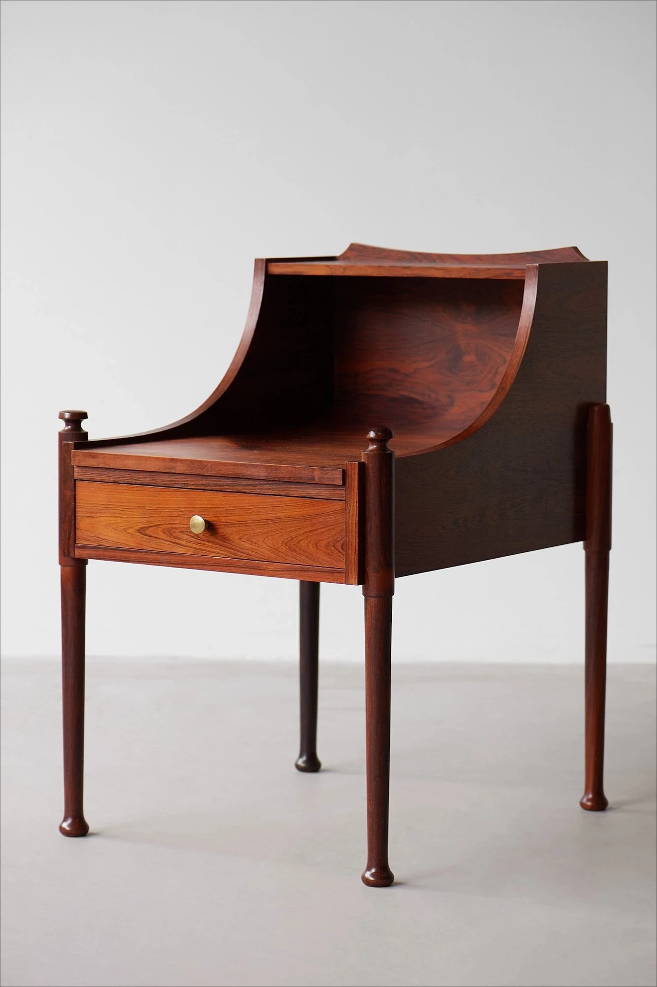 Medieval French retro bedroom cherry wood bedside table Nordic, designer furniture, lockers