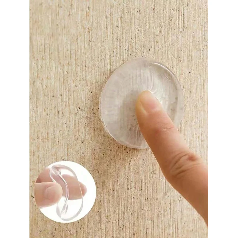 1pc Transparent Silicone Door Handle Bumper