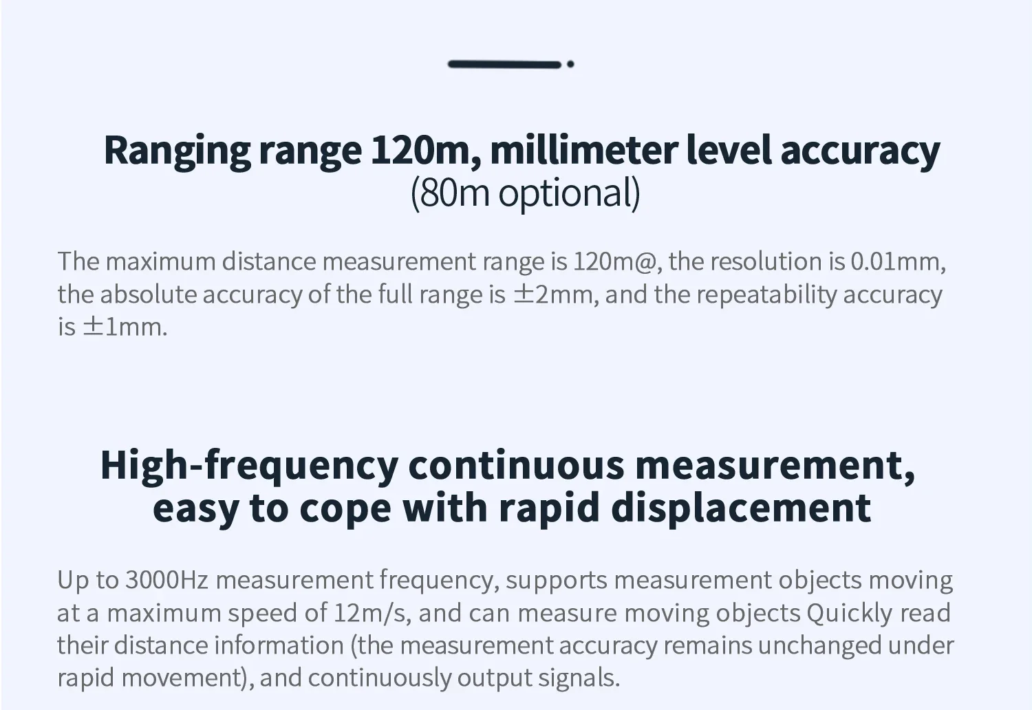 Leuze Optical Laser Distance Sensor PROFINET Compatible 80m Range For Warehouse Warehousing Equipment Service