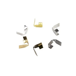 100Pcs/Lot 4 5 6mm Rope Cord Crimp End Beads Cap Leather Clip Connectors For Jewelry Making DIY Jewelry Findings