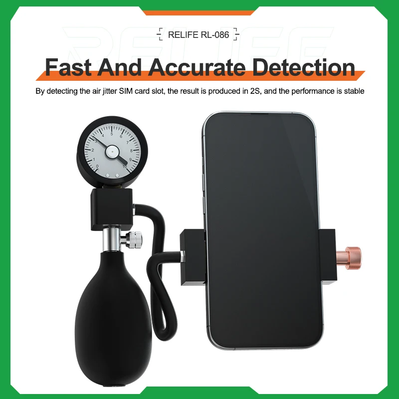 RELIFE RL-086 Mobile Phone Water Resistance Tester for IPhone X-14 PM Repair Water Resistance Sealing Integrity Testing Tool