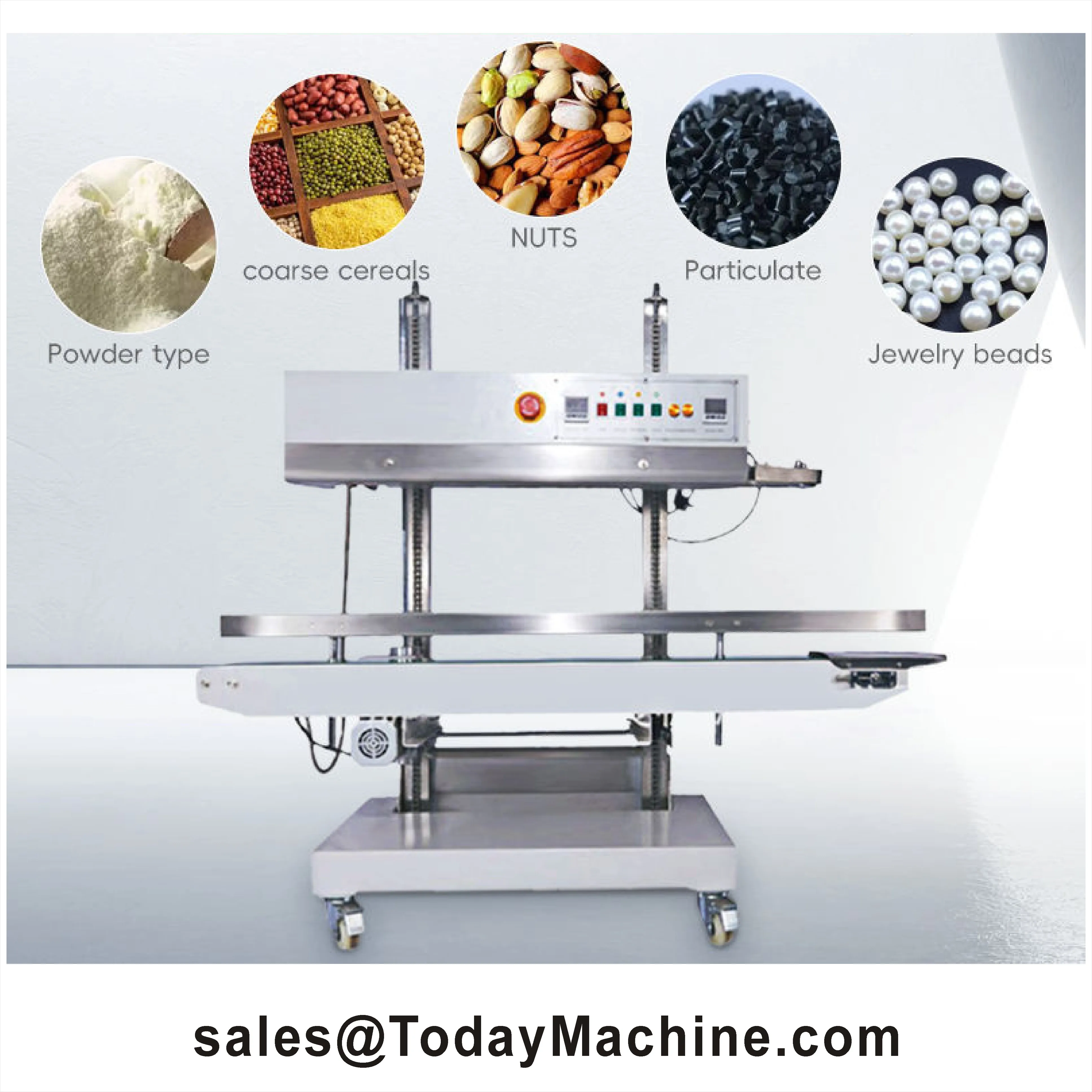 

Plastic Bag Band Sealer with Expiry Date & QR Coding Continuous Sealing Machine Built-in Inkjet Printer