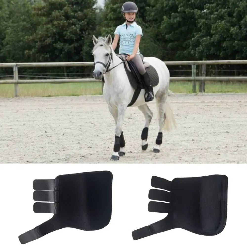 

4pcs/set Colorful Horse Sport Boots Set Durable Breathable Horse Leg Wraps Easy To Wear 3 Size Medicine Brushing Boots