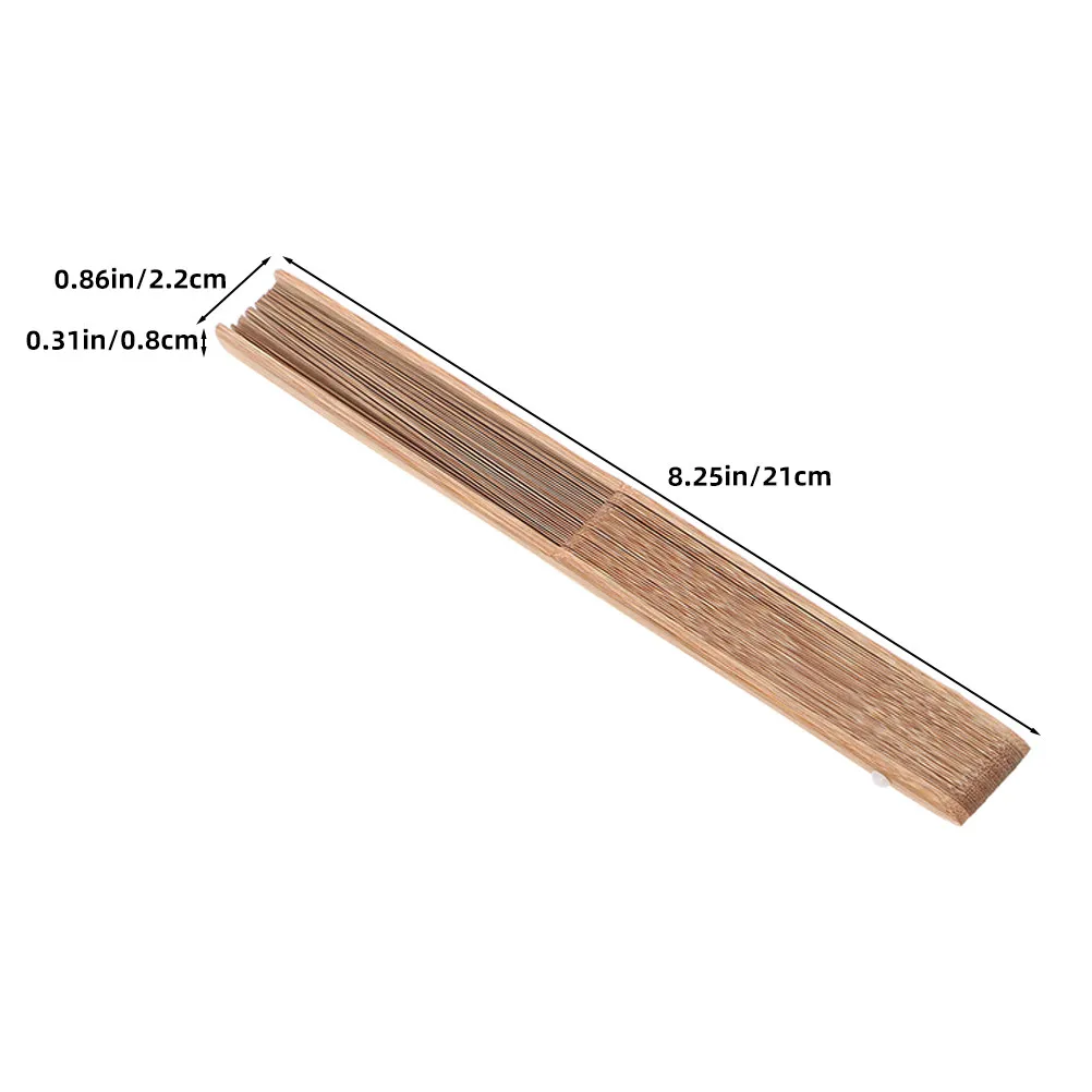 4Pcs Folding Fan Frame Lightweight Handheld Wooden Frame Rib DIY Hand Fan Craft Material for Performances DIY Craft Kit - view 3