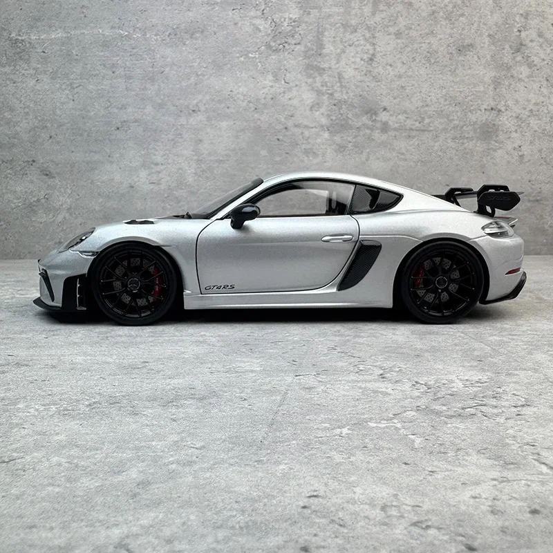 

1:18 NOREV GT4 718 Convertible Sports Car Alloy Fully Open Car Model Collection Gift Toy