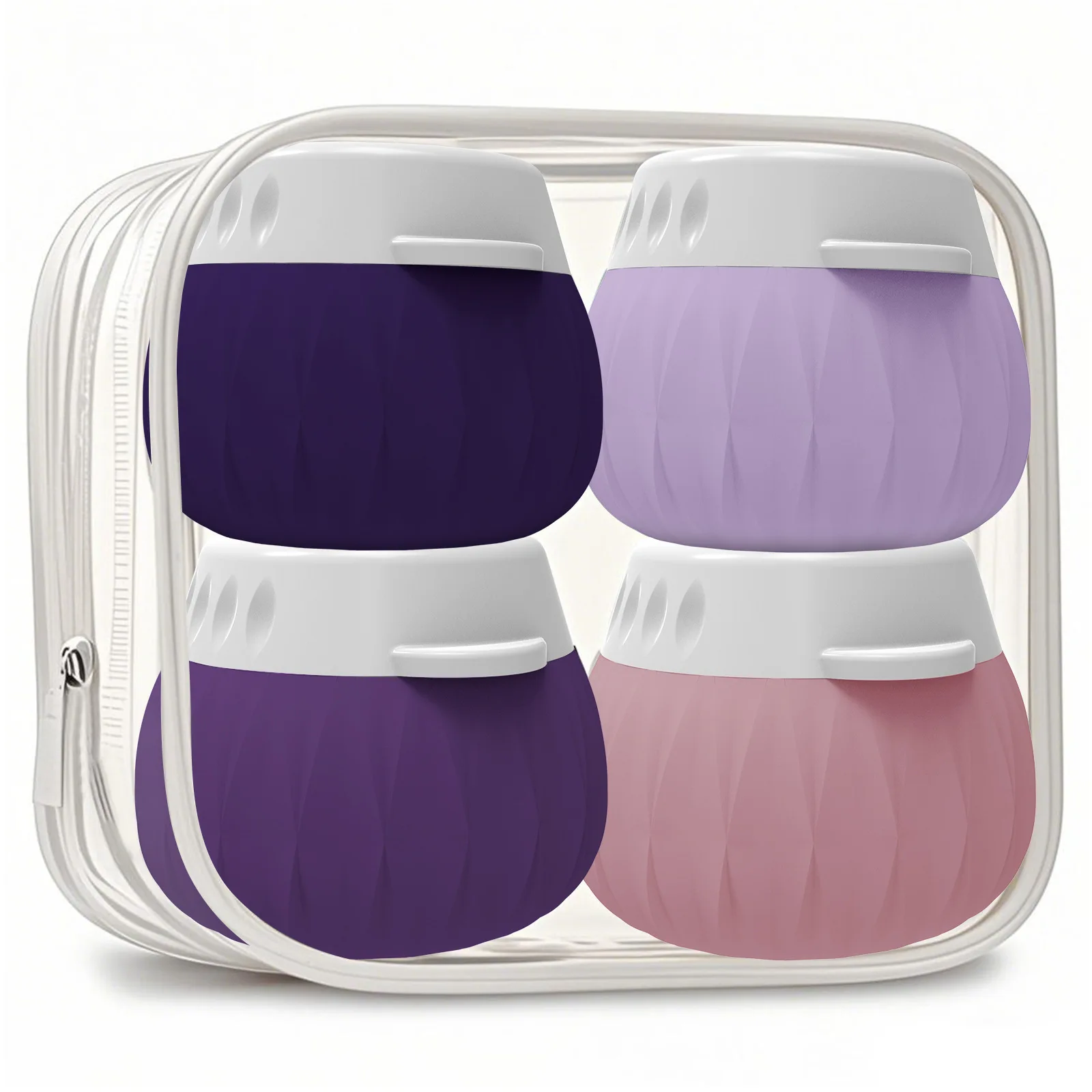

Silicone Skincare Bottles Refillable Bottles Cream Containers For Camping Vacation Business Trip