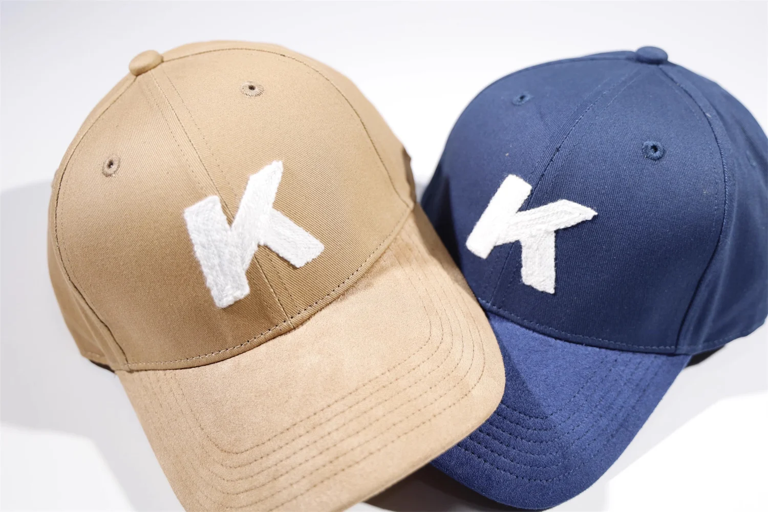 

Street Fashion Letter K Embroidery Suede Curved Brimmed Baseball Cap Men's and Women's Duckbill Hat Light Luxury Trendy Gifts