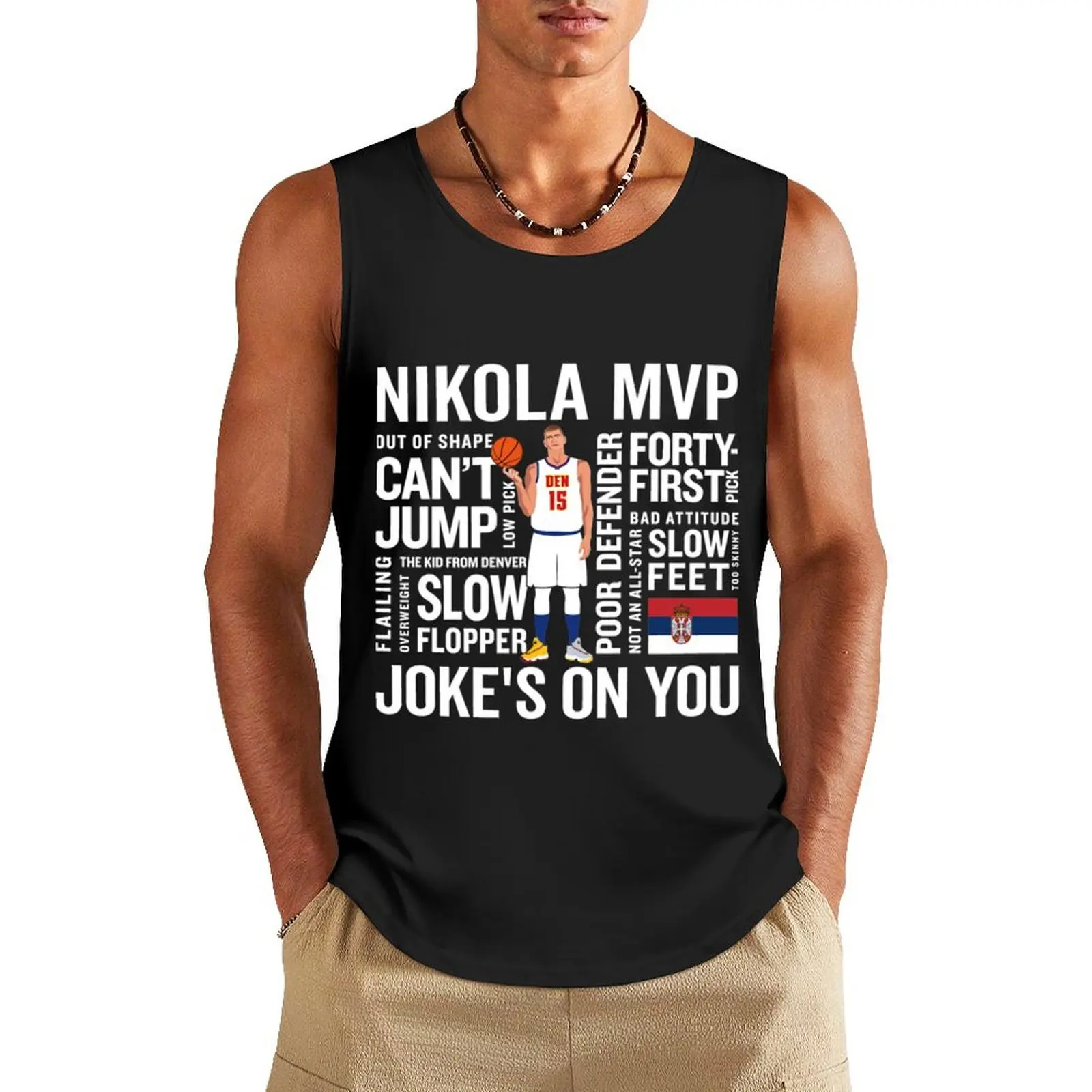 

Jokic Mvp Joke_amp_x27_s on You Premium Tank Top Fitness men clothing Men's t shirt sports suits mens gym clothes