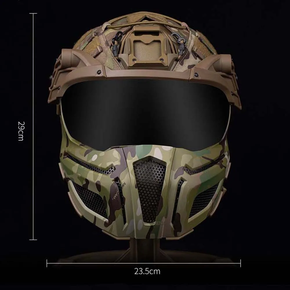 Tactical Helmet Goggles Headsets High Quality Protection Airsoft Equipment Mask Hunting Multifunctional Helmet