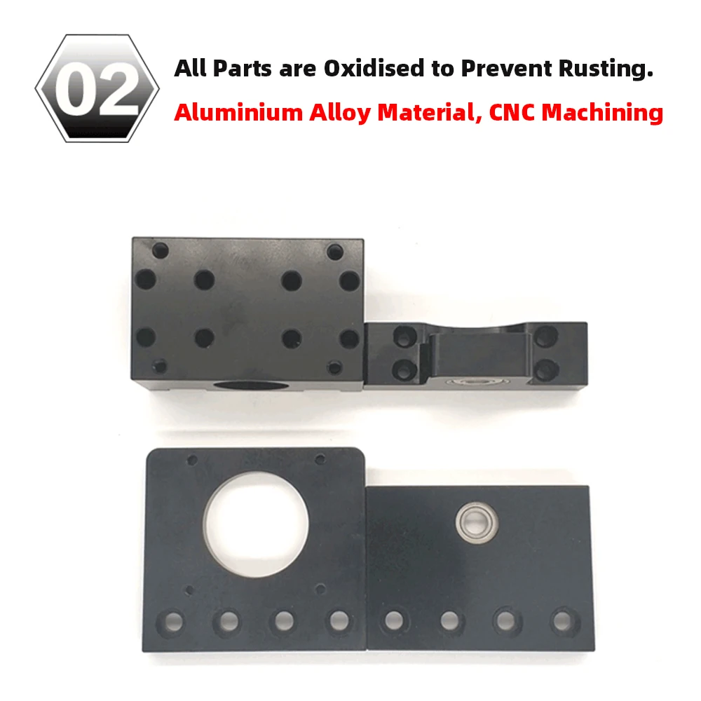 Electric Slide Rail Screw CNC Precision Cross Table Dual-rail Linear 57 Motor Working Table Rail Ball Screw Guide Linear Module