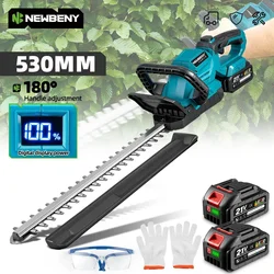 NEWBENY-Tronçonneuse électrique sans balais avec microphone, outil de coupe de travail de jardin sans fil, machine de calcul, batterie Makita 18V, 12 pouces