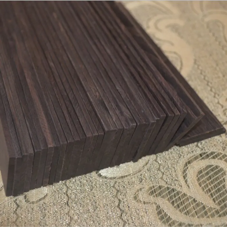 2-10pcs Ebony Wood Blank Carving Wood Blocks for Guitar Parts Knife Handle DIY Craft Material for Musical Instrument Tool Making