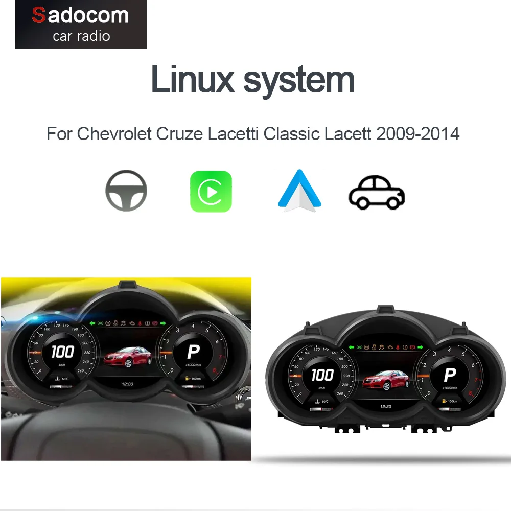 Dashboard Cluster For Chevrolet Cruze Lacetti Classic Lacett 2009-2014 Panel Cluster Multiple Colorful Car LCD Instrument