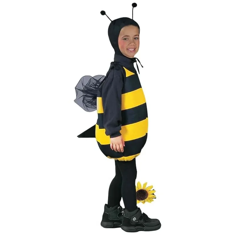 Funny Adult Kid Bee Costumes Halloween Insect Cosplay Outfits Group Party Wear Easter Carnival Cute Animal Role Play Sets