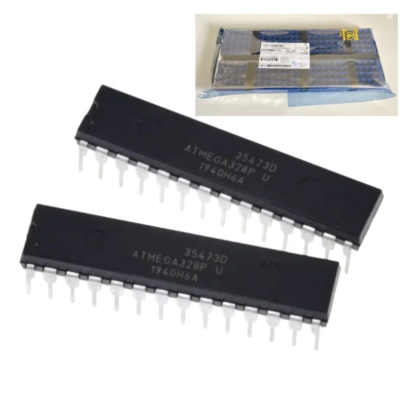 Chip ATMEGA328P-PU DIP-28 ATMEGA328 ATMEGA328-AU AVR IC MCU 8BIT 32KB FLASH Atmega328pb-au Pinout ATMEGA328P Original