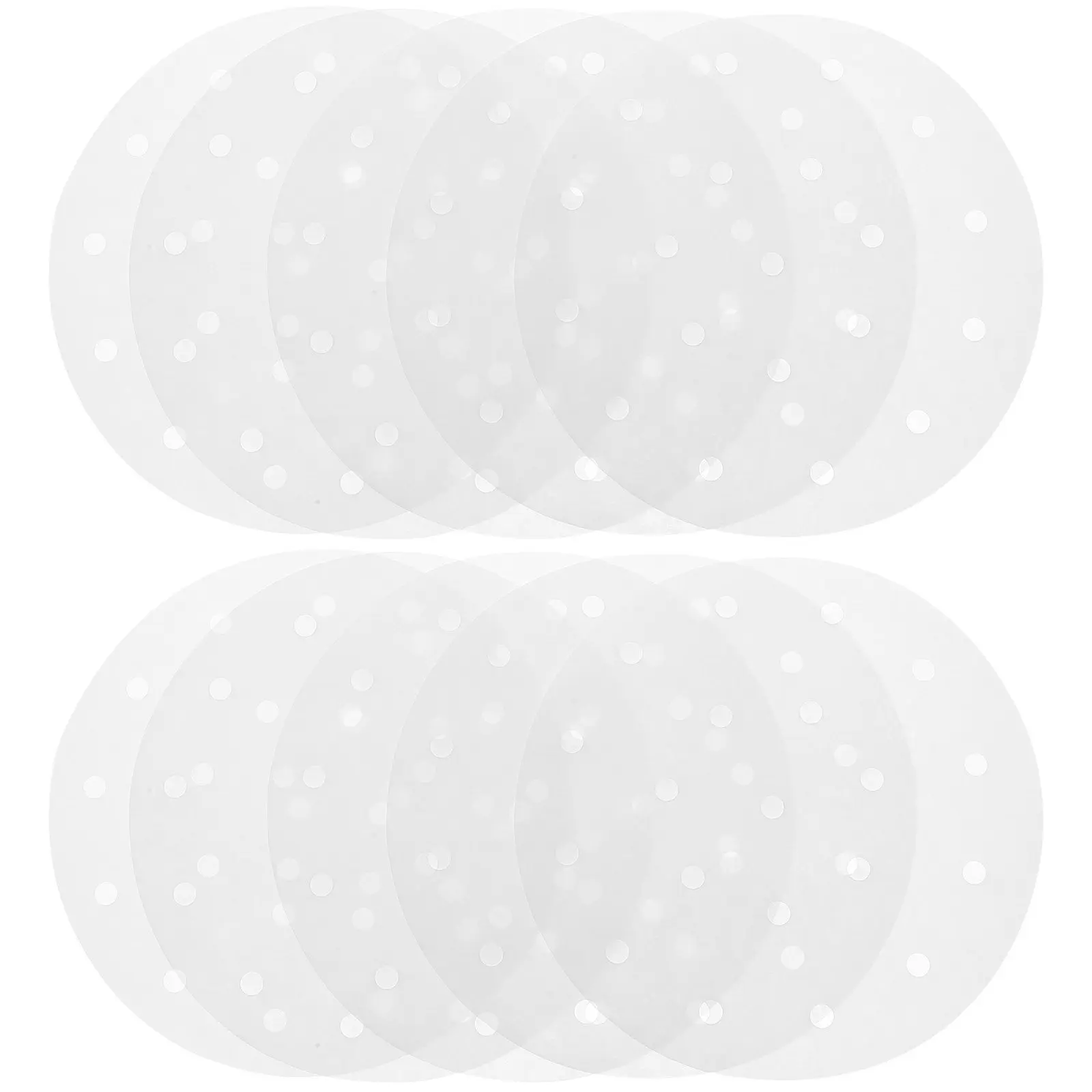 500Pcs Steamer Liner Bamboo Steamer Paper .5inches Air Fryer Mat Nonstick Baking Oil Absorbing Sheets for Cooking Baking