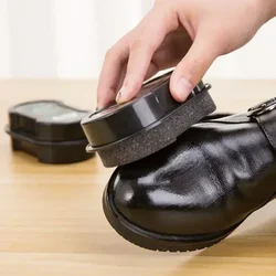 Schnell politur doppelseitige Leder Schuh bürste Polier bürste Schuh pflege Aufhellung Reinigung Staub tuch Schwamm Wischt uch farblos