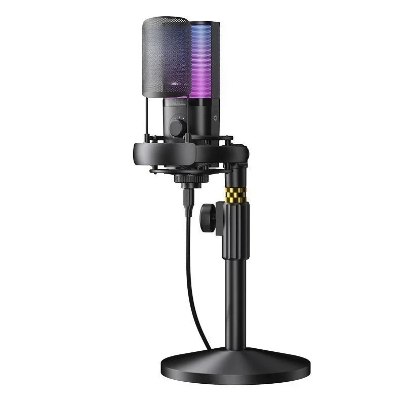 Professional singing microphone, computer live recording studio recording, audio book