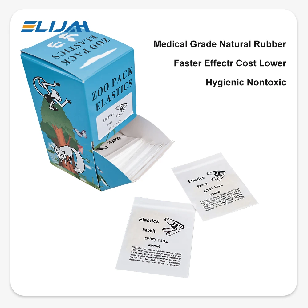 ELIJAH CYZ115 5000pcs/Box O-ring/inter Oral Elastics Dental Orthodontic Zoo Pack Elastics Rubber Bands Latex Ligatures Ties