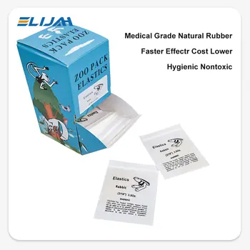 ELIJAH CYZ115 5000 ks/krabice O-kroužky/inter ústní gumičky zubní ortodontické zoo balení gumičky gumičky latexové ligatury úvazy 10 nejlepší prodej ligové pavouky - №5