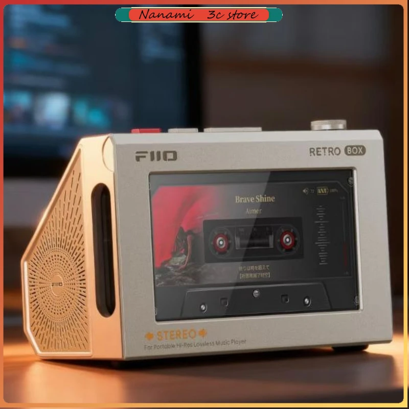 

FiiO RETRO BOX — Bluetooth-стерео в стиле аудиокассеты с поддержкой декодирования LDAC и USB, с окошком для кассет для Bluetooth-колонок M33/M21