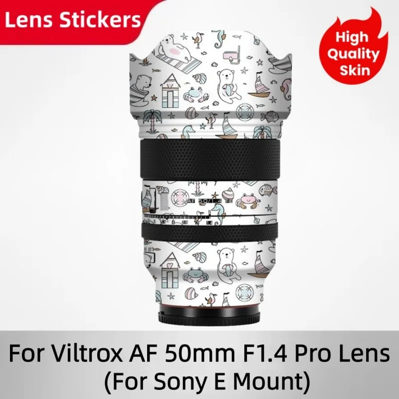 

Наклейка-наклейка для Viltrox AF 50 мм F1.4 Pro для Sony E Mount Обертка объектива для Viltrox AF50 F1.4 Pro Наклейка на объектив