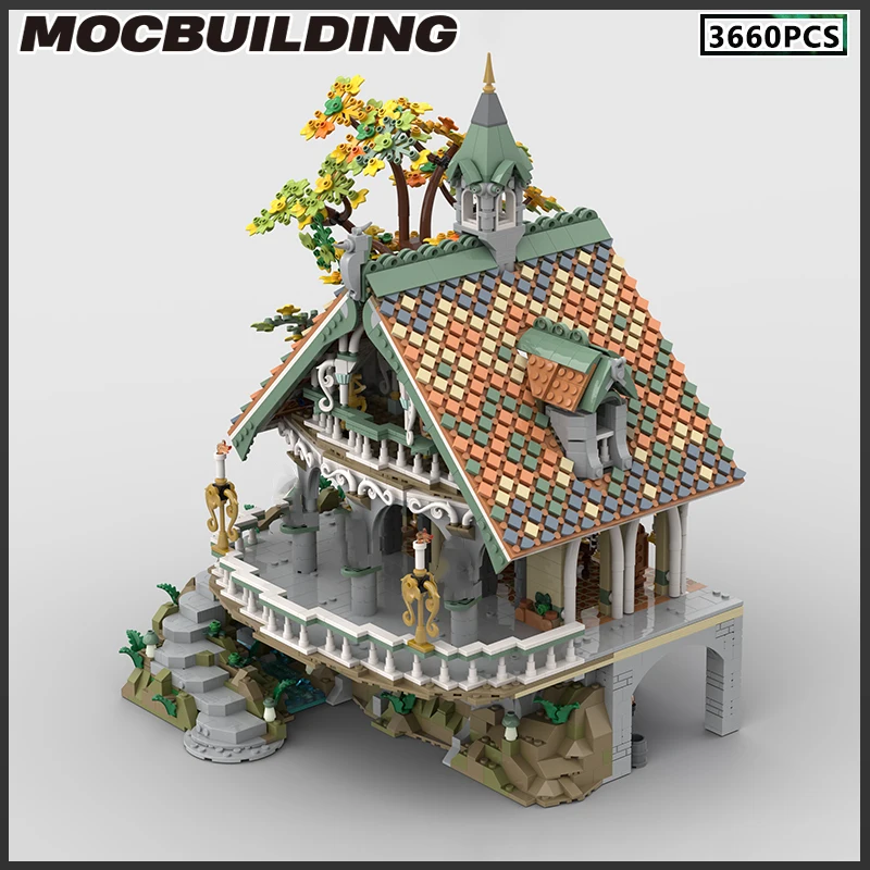 MOC Building Blocks Film Architecture Scene Series House Model DIY Bricks Landscape Streetscape Toy Creative Christmas Gift