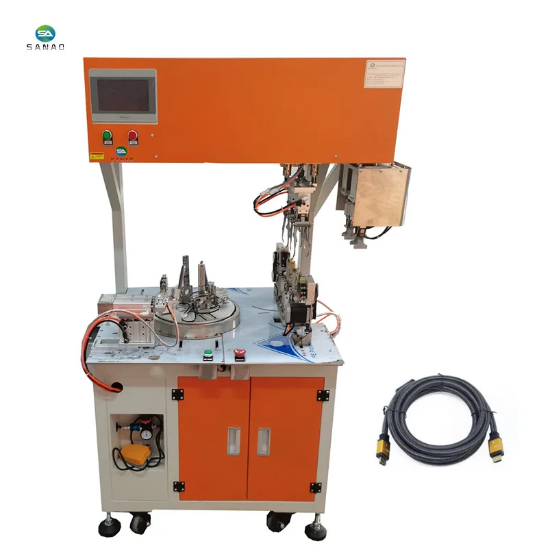 Automatic cable twisting tying machine for O shape wire automatic winding and bundling equipment