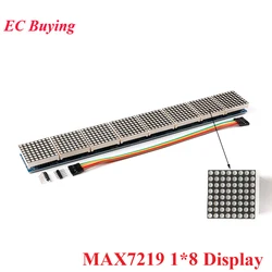 MAX7219 Display Module 8*8 Dot Matrix LED 8 in one Red Common Cathode Digital Tube Control Module With Cable For Arduino