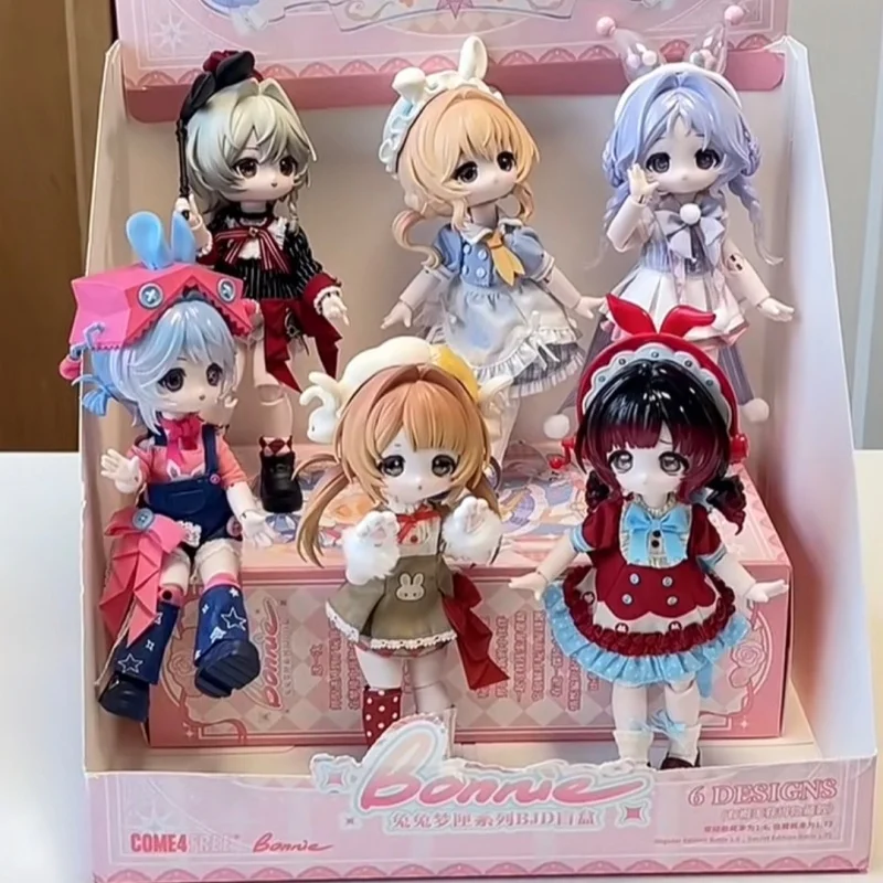 

Come4free Bonnie Bunny Dream Box Series Bonnie V6 BJD Blind Box Anime Doll Surprise Bag Movable Joint Figure Model Toys Gift