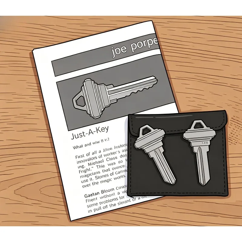 Just A Key de Joe Porper - Trucos de Magia, Accesorios de Magia, Mentalismo, Magia de Cerca, Magia Callejera, Juguetes de Magia, Ilusiones, Clásico